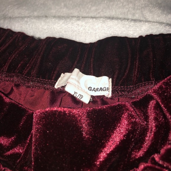 red velvet skater skirt elastic xs garage - Picture 5 of 6